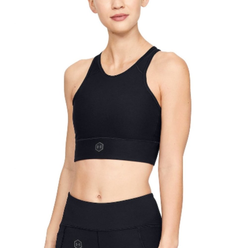 Black Under Armour long-line sports bra - medium